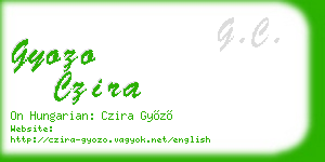 gyozo czira business card
