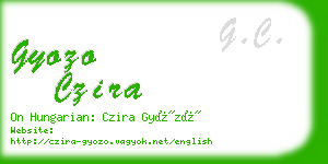 gyozo czira business card